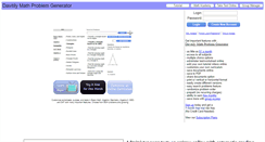 Desktop Screenshot of mathproblemgenerator.com