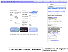 Tablet Screenshot of mathproblemgenerator.com